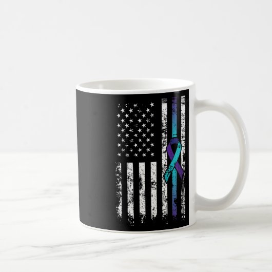 Mug Suicide Depression American Flag Prevention (Droite)