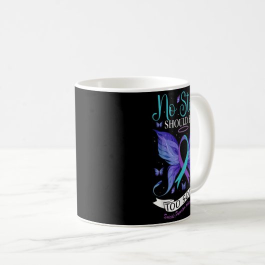 Mug Suicide Prevention Awareness - No Story Should End (Devant droit)
