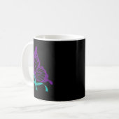 Mug Suicide Prevention Awareness Teal &amp; Purple Rib (Devant gauche)