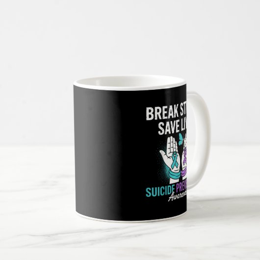 Mug Suicide Prevention Suprt Break Stigma Suicide Awar (Devant droit)