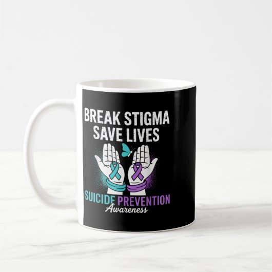 Mug Suicide Prevention Suprt Break Stigma Suicide Awar (Gauche)