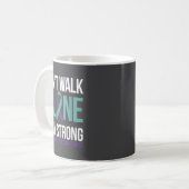 Mug Suicide Prevention Teal Purple Ribbon Suprt  (Devant gauche)