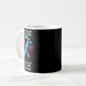 Mug Suicide Sensibilisation Ruban Sa Lutte Est Mon Com (Devant gauche)