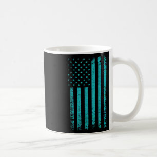 Mug Suicide Sensibilisation Usa Drapeau Turquoise Purp