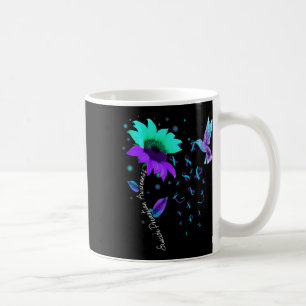 Mug Suicide turquoise Et Violet De Tournesol Hummingbi