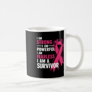 Mug Suis Forte Puissante et sans peur Prix du cancer d