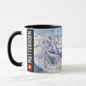 Mug " Suisse : 2021/aujourd - Zermatt/Matterhorn Panor (Gauche)