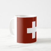 Mug Suisse - Drapeau suisse - (Devant gauche)