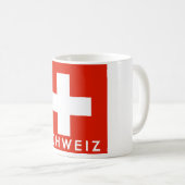 Mug Suisse Pays pavillon suisse schweiz nom du texte (Devant droit)
