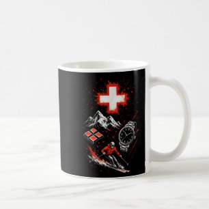 Mug Suisse Ski Montagnes Aventure Alpes T-shir