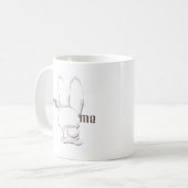 Mug suivez le lapin blanc (Devant gauche)