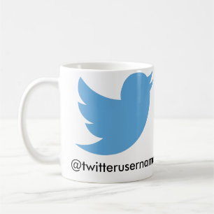 Mug Suivez-moi sur le gazouillement (l'username