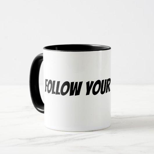 Mug suivez vos rêves (Devant gauche)