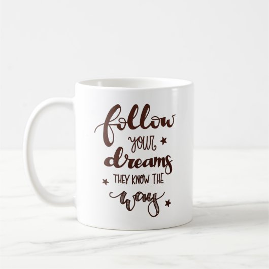 MUG SUIVEZ VOS RÊVES QU'ILS CONNAISSENT LA FAÇON (Gauche)
