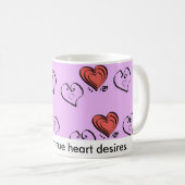 Mug Suivez vos véritables désirs de coeur (Devant droit)