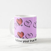 Mug Suivez vos véritables désirs de coeur (Devant gauche)