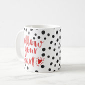 Mug Suivez votre citation cardiaque (Devant gauche)