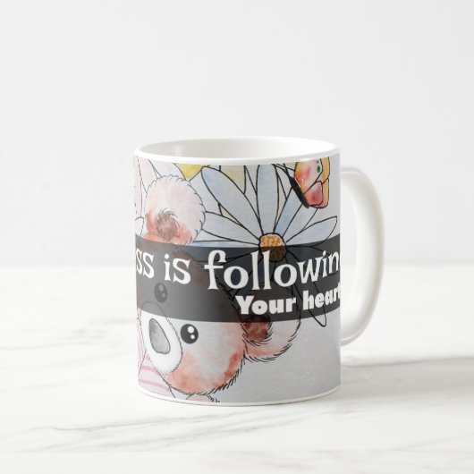 Mug Suivez votre coeur : Citations de bonheur (Devant droit)