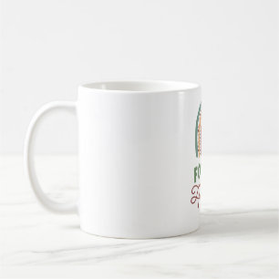 Mug Suivez votre coeur Retro Rainbow Inspirational Des