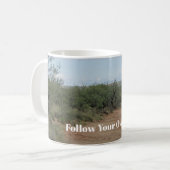Mug Suivez votre propre chemin Desert Randonnée Trail  (Devant gauche)