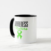 Mug Sujets de conscience de la maladie de Lyme (Devant gauche)