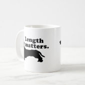 Mug "Sujets de longueur." (Teckel) (Devant gauche)