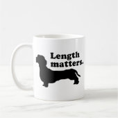 Mug "Sujets de longueur." (Teckel) (Gauche)