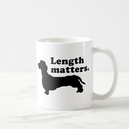 Mug "Sujets de longueur." (Teckel) (Droite)
