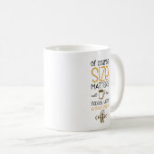 Mug Sujets drôles mignons de dimension de café (Devant droit)
