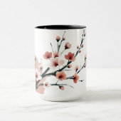 Mug Sumi-e de fleurs de cerisier (Centre)