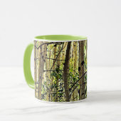 Mug Summer Aspen Tree Woodland Violet Green Coffee (Devant gauche)