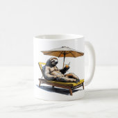 Mug Summer chill vibes Sloth (Devant droit)