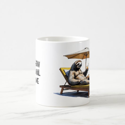Mug Summer chill vibes Sloth (Centre)