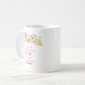 Mug Summer Pink and Yellow Flowers and Foliage Wedding (Devant gauche)