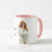 Mug Summer Red Hair Lady Hey Vous Citez (Devant droit)