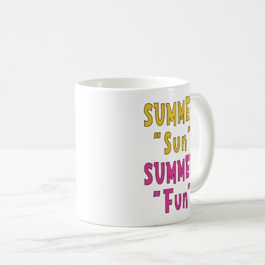 Mug Summer Sun Summer Fun (Devant droit)