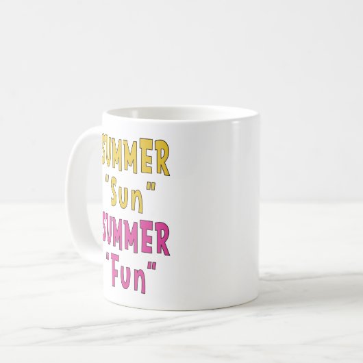 Mug Summer Sun Summer Fun (Devant gauche)