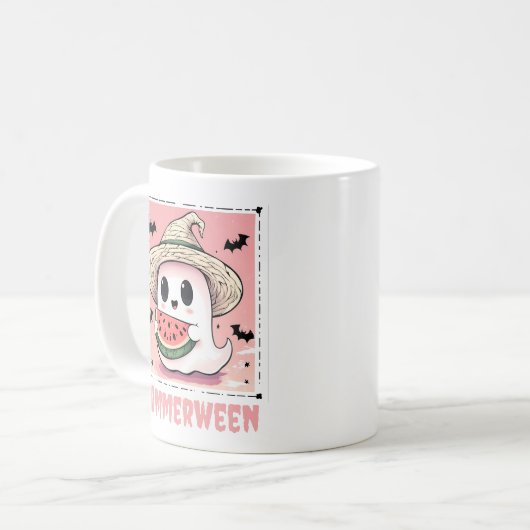 Mug Summerween Cute Ghose Watermelon Summer (Devant gauche)
