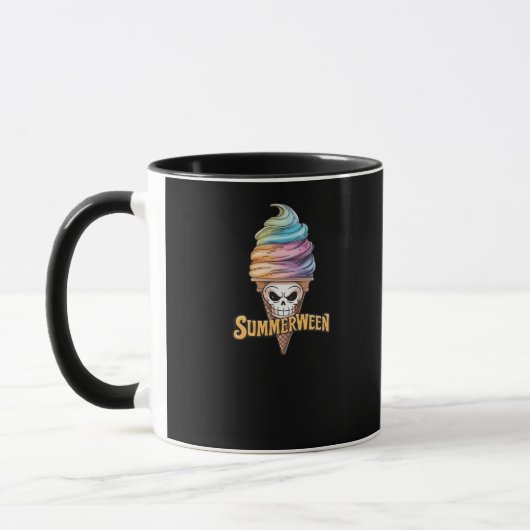 Mug Summerween IceCream Skeleton classique mème (Gauche)