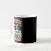 Mug Summerween Mermaid Skeleton Beach Flamant rose Hal (Devant gauche)