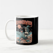 Mug Summerween Mermaid Skeleton Beach Flamant rose Hal (Gauche)