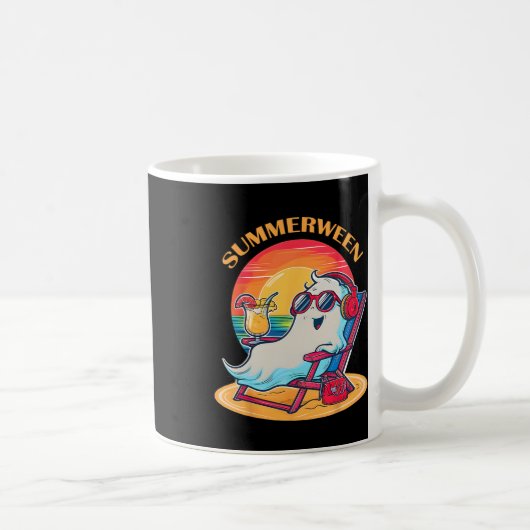 Mug Summerween mignon Fantôme d'été Éffrayant Hallowee (Droite)
