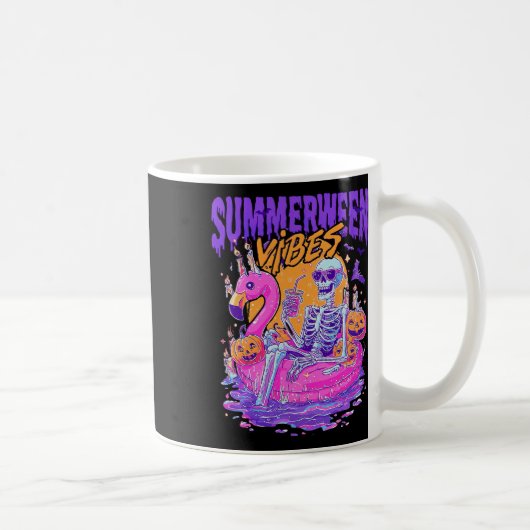 Mug Summerween Vibes Skeleton Citrouille Vacances Éffr (Droite)
