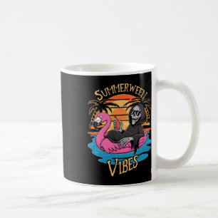 Mug Summerween Vibes Skeleton Flamant rose Hallowee Éf