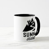 Mug Summit Journey Mountain Climber Design (Devant droit)