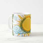 Mug Sun and Rain Nature Cycle Botanical Emblem ART (Devant gauche)