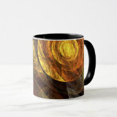 Mug Sun Flower Floral Moderne Art Motif Abstrait (Devant droit)