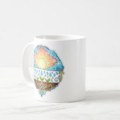 Mug Sun Rain Growth Nature Symbol Illustration design  (Devant gauche)
