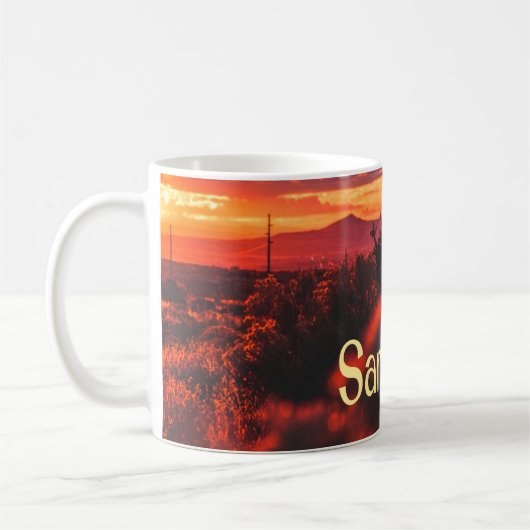 Mug Sun Set Père Noël Fe New Mexico (Gauche)