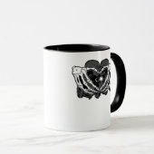 Mug Sunand~1 - Squelette Mains Coeurs (Devant droit)